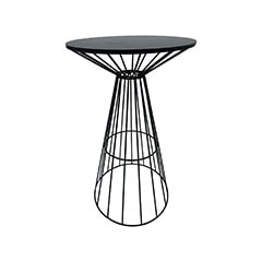 Turin High Table - Black ​F-HT118-BL