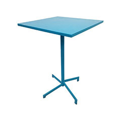 F-HT147-TQ Austin high table in turquoise powder coated finish with folding top