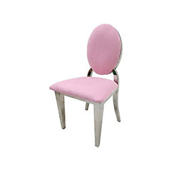 Silver Dior Barstool - Light Pink F-BS132-LP