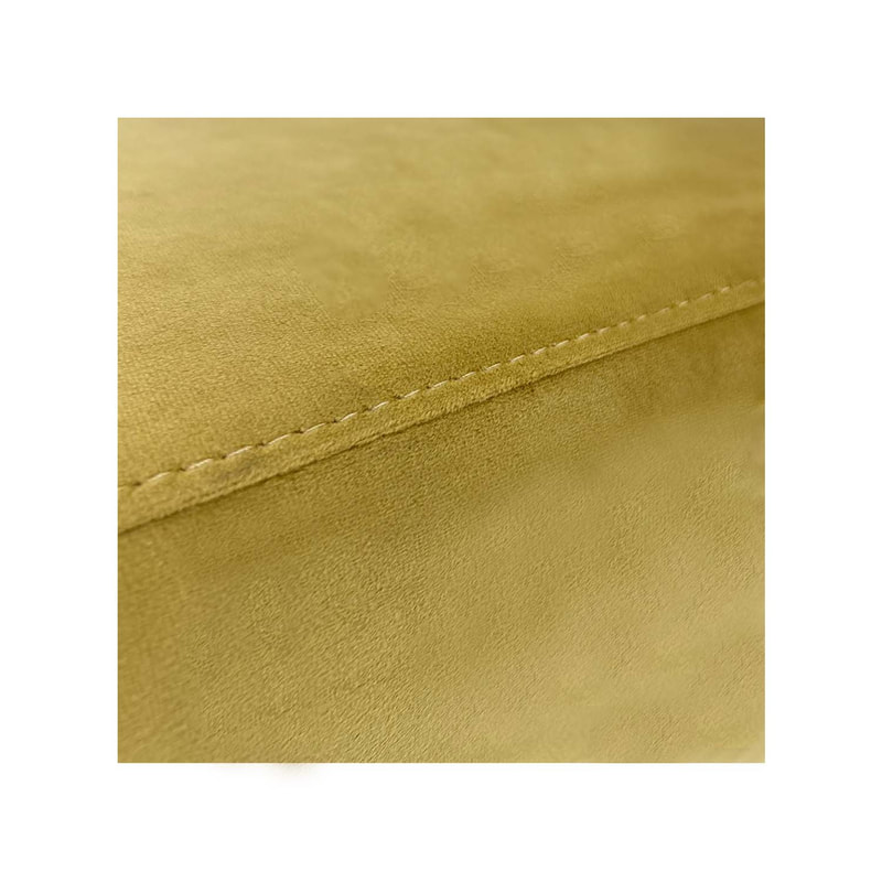 F-OT103-CG Endless Lounge Ottoman Type C in champagne gold velvet