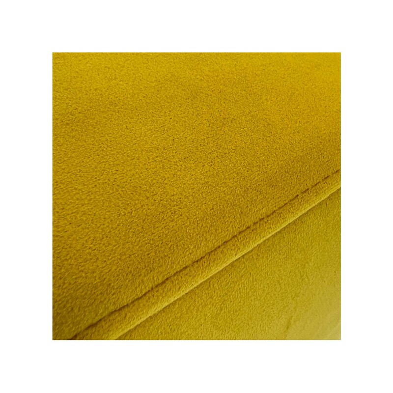 F-OT103-YL Endless Lounge Ottoman Type C in yellow velvet