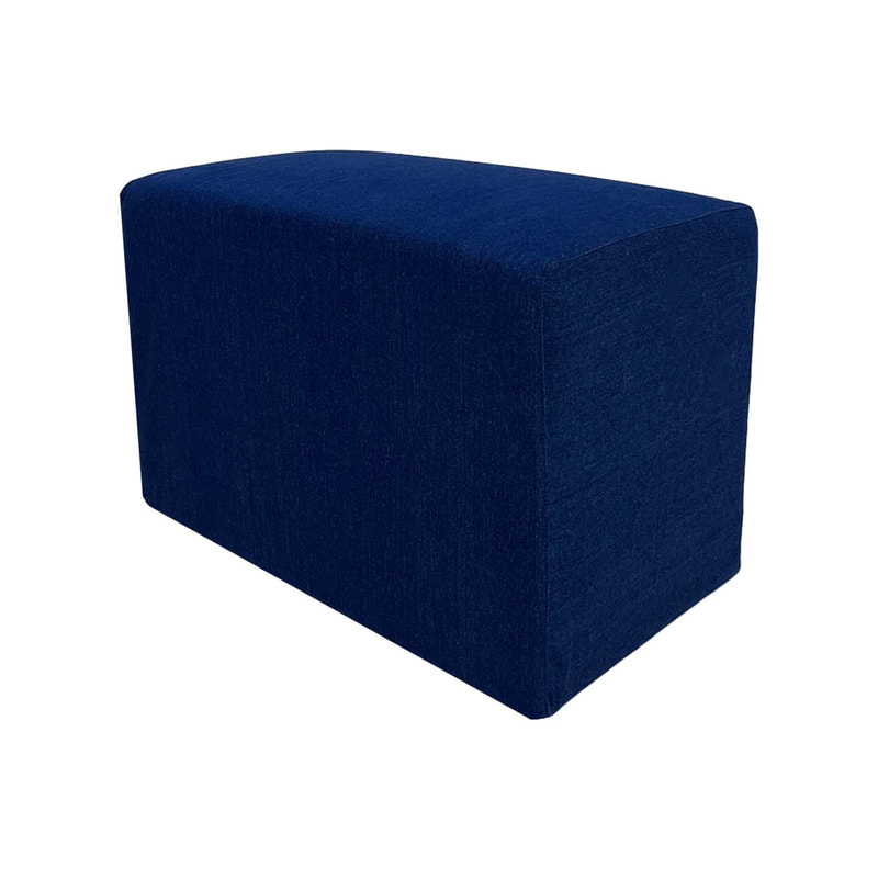 F-OT106-DN Endless Lounge Ottoman Type F in denim
