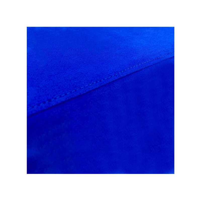 F-OT106-RB Endless Lounge Ottoman Type F in royal blue suede