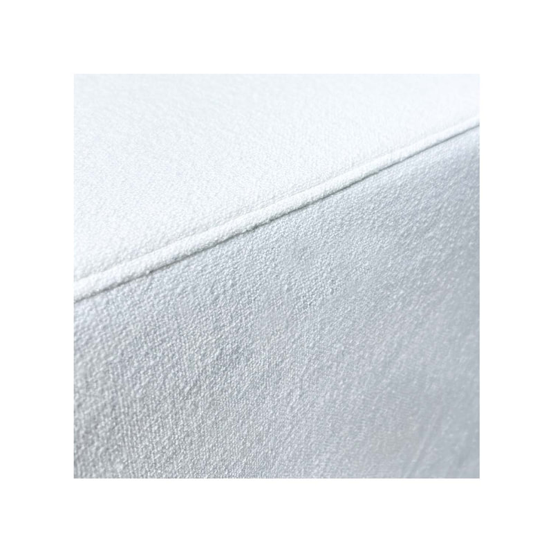 F-OT106-WH Endless Lounge Ottoman Type F in white fabric