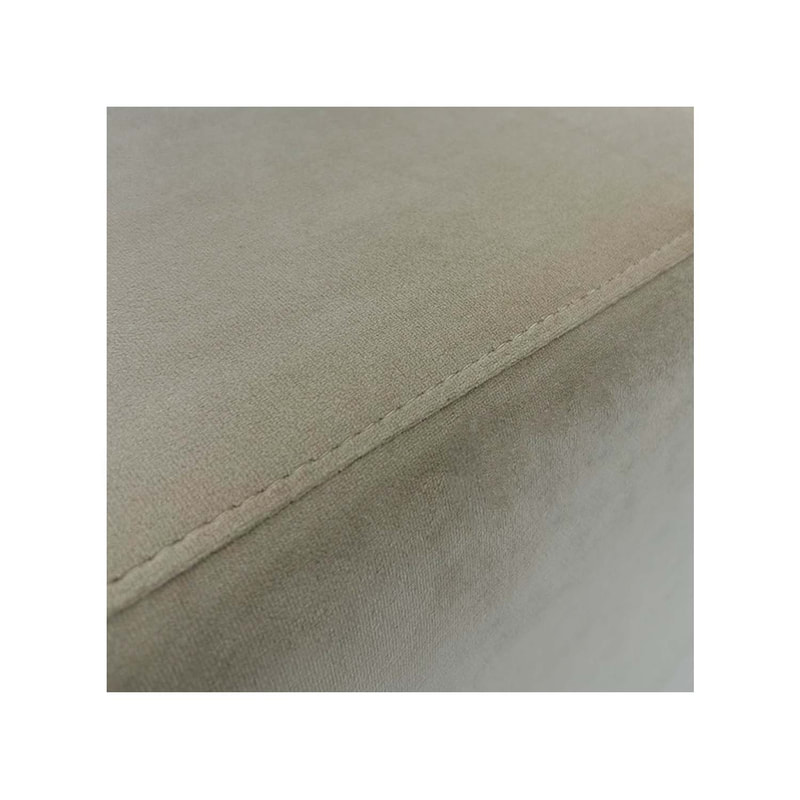 F-OT107-TF Endless Lounge Ottoman Type G in toffee velvet