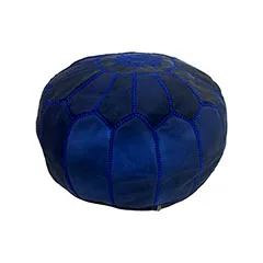 Moroccan Pouffe - Dark Blue F-PF101-MB