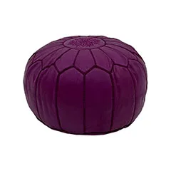 Moroccan Pouffe - Purple ​F-PF101-PR
