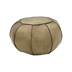Perry Pouffe - Light Tan   F-PF115-LT