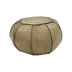 Perry Pouffe - Light Tan ​​F-PF115-LT