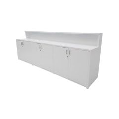 Reception Counter - Type 5 - White F-RC105-WH