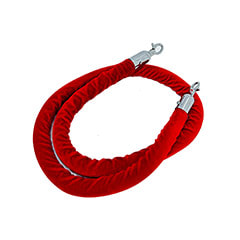 حبل حواجز فضي - أحمر F-RP111-RE