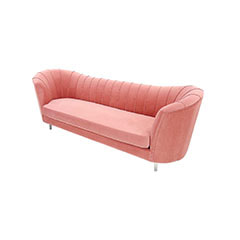 Monroe Sofa - Blush Pink F-SF104-BP