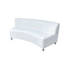 Olivia Sofa - White (In Curve) F-SF115-WH