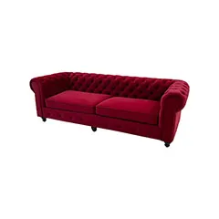 Botello Sofa - Dark Red F-SF124-DR