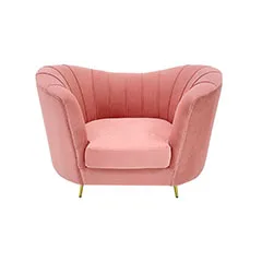 Monroe Single Sofa - Blush Pink F-SN104-BP