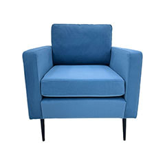 Capri Single Sofa - Petrol Blue F-SN105-PB