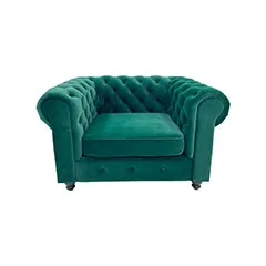 Botello Single Sofa - Emerald Green ﻿F-SN124-EG