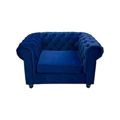 Botello Single Sofa - Midnight Blue F-SN124-MB