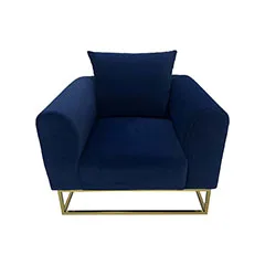 Empire Single Sofa - Midnight Blue F-SN126-MB