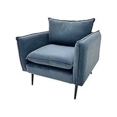 Lusso Single Sofa - Dark Grey F-SN130-DG