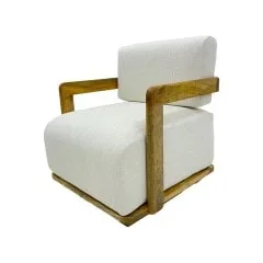 Cuthbert Single Sofa - White F-SN143-WH