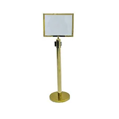 Signage Stand A4 - Type 3 -Gold F-SS104-GD