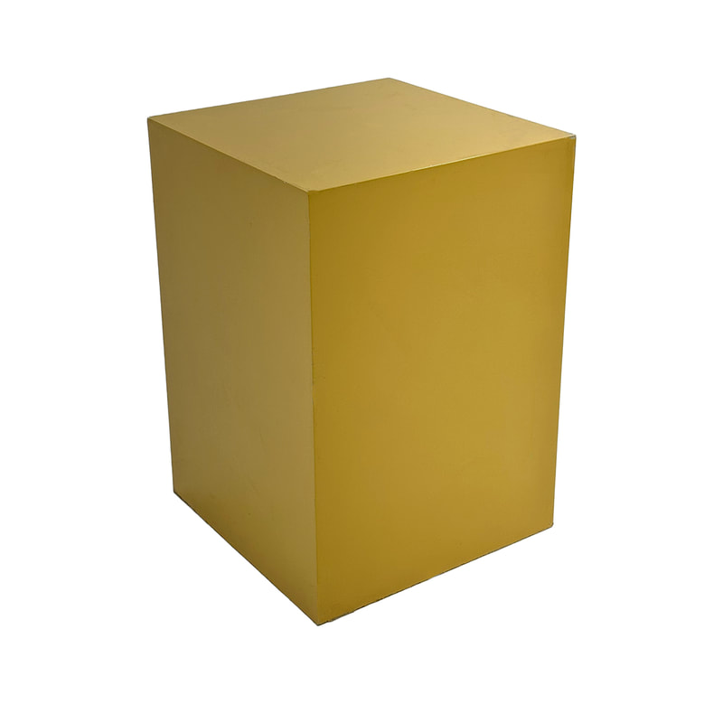F-TP103-MY Table Plinth - Type 3 - Mustard Yellow 
