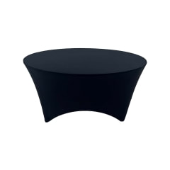 5ft Round Table Cover - Type 4 - Black  F-TX206-BL
