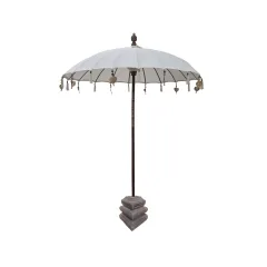 Balinese Umbrella - White F-UM201-WH