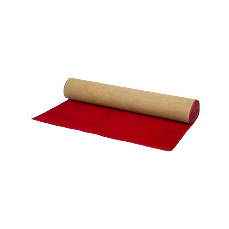 F-VC101-DR 5m long x 1.8m wide dark red VIP carpet with edging to all sides