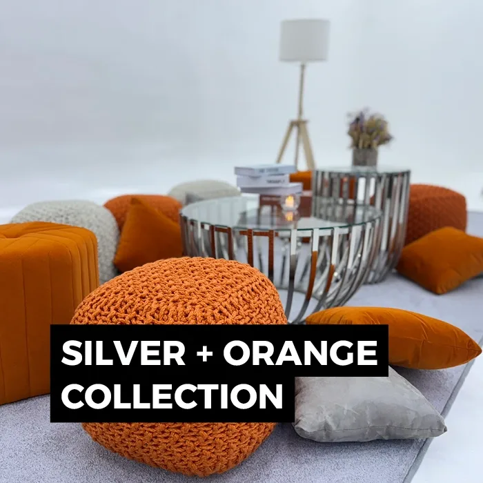 Silver + Orange Collection