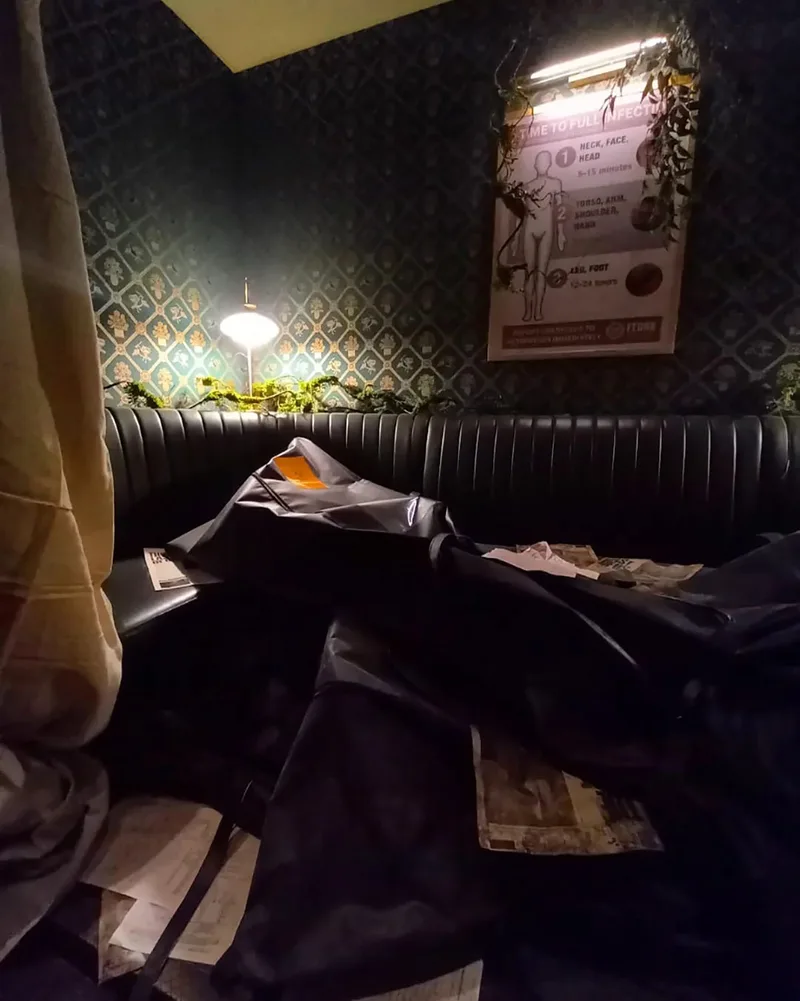 Detailed infected-style decorative feature within The Last of Us themed environment at Roxy Cinema
