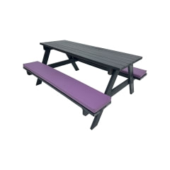 Picnic Bench - Type 1 - Purple ​F-BK401-PR