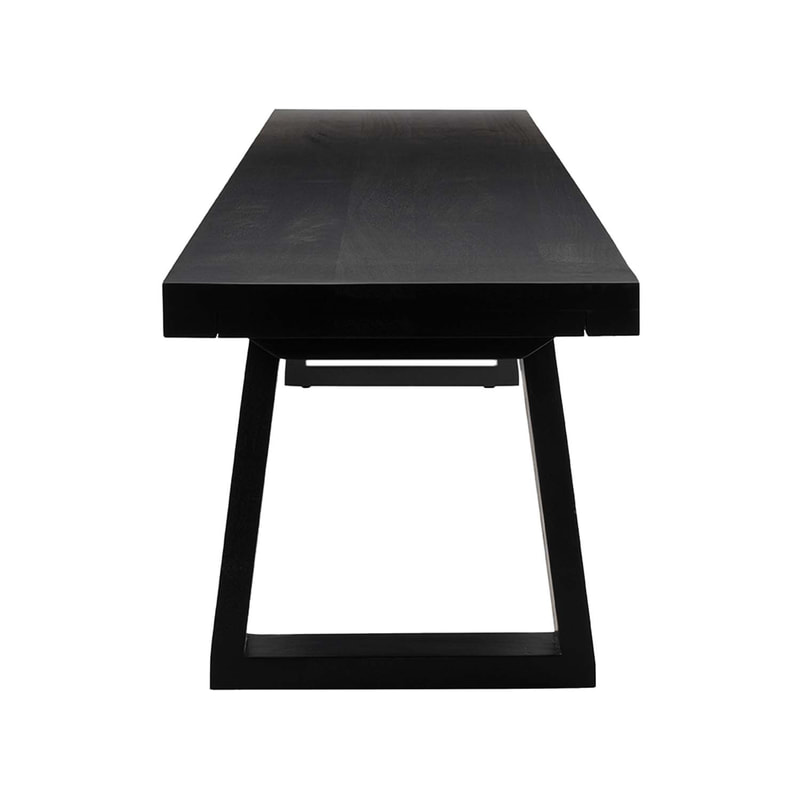 F-BN101-GL Milan bench with lime green seat pad and base in white paint finish