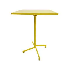 Turin High Table - White & Gold F-HT118-GW