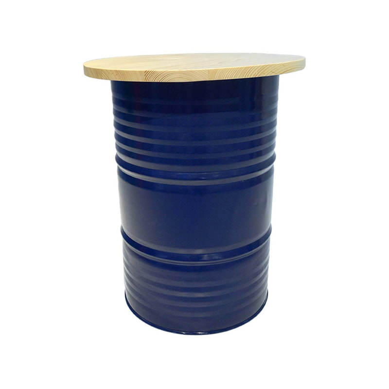 F-OL101-YL Oil drum in yellow paint finish