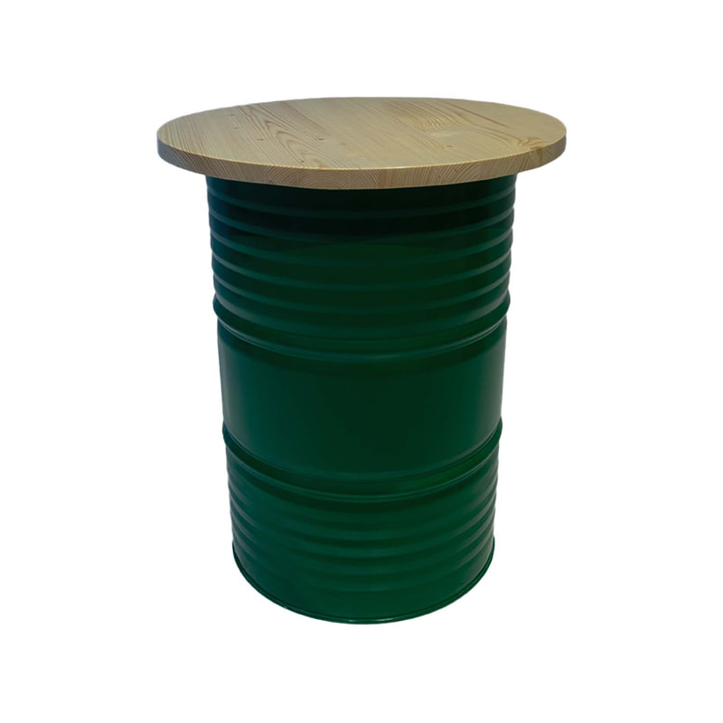 F-OL101-YL Oil drum in yellow paint finish