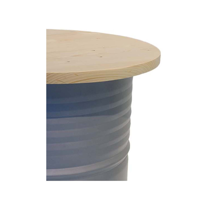 F-OL101-YL Oil drum in yellow paint finish
