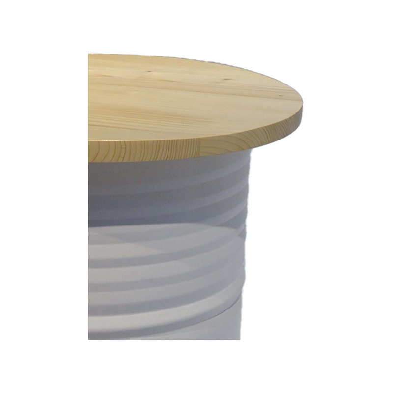 F-OL101-YL Oil drum in yellow paint finish