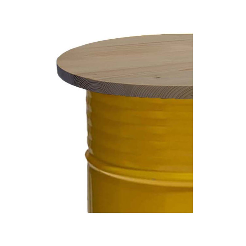 F-OL101-YL Oil drum in yellow paint finish