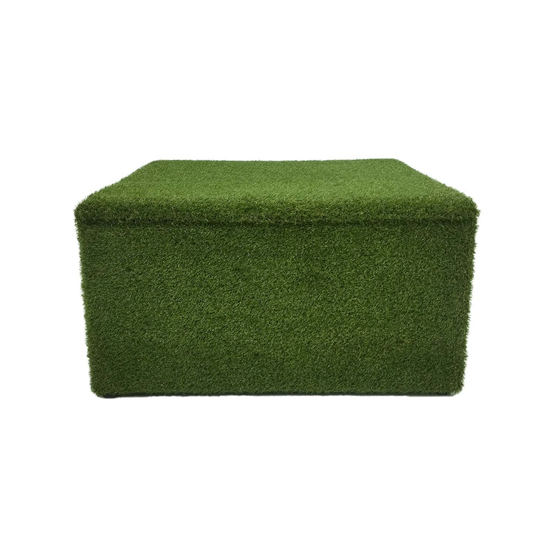 P-ST801-SG Billy rocking stool with cushion in sage green fabric and dark wooden frame