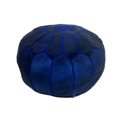 Moroccan Pouffe - Dark Blue F-PF101-MB
