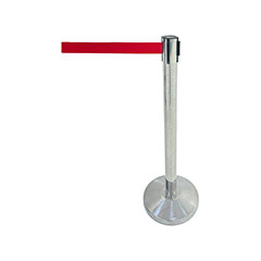 Retractable Barrier - Red + Silver ​F-RB102-RE