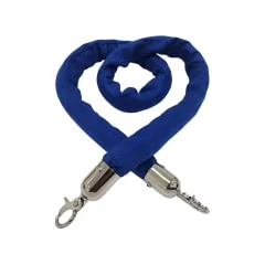 Suede Rope - Royal Blue + Silver ​ F-RP116-RB