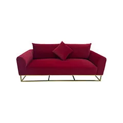 Empire Sofa - Dark Red F-SF126-DR