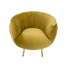 Charley Single Sofa - Gold F-SN134-CG