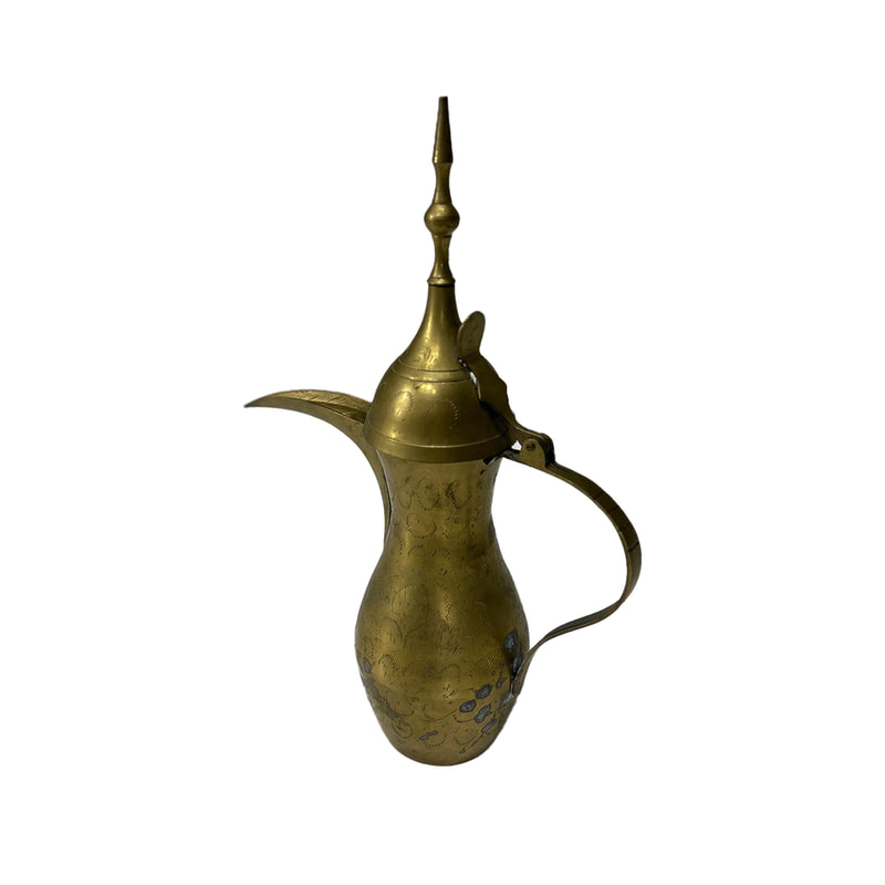 P-AD102-GD 44cm gold Arabic coffee pot