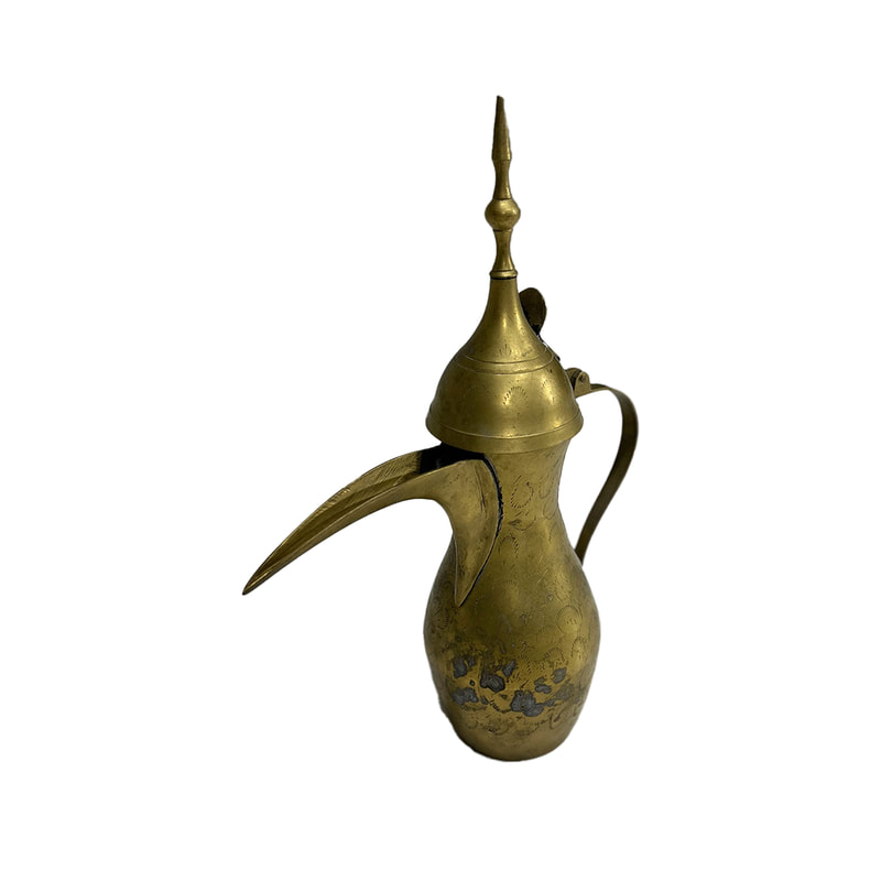 P-AD102-GD 44cm gold Arabic coffee pot
