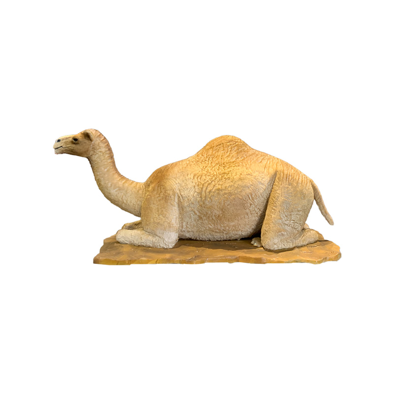 P-AM105-LI 165cm Life-size resting camel with head movement
