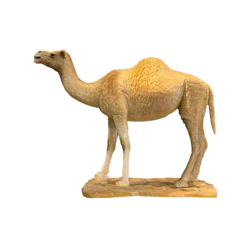 P-AM106-LI 240cm Life-size standing camel with head movement 